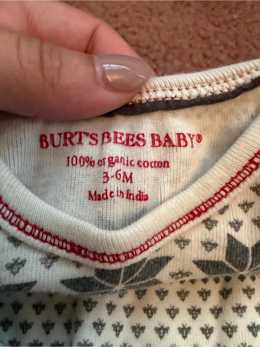 Burts Bees Baby cream knit